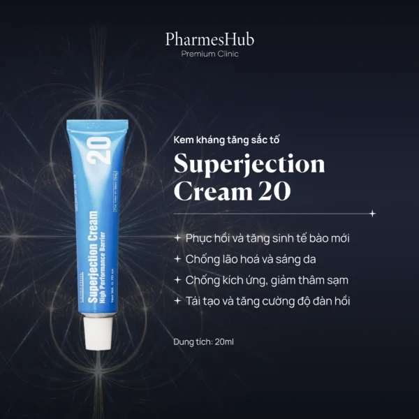 Kem kháng tăng sắc tố Superjection Cream 20